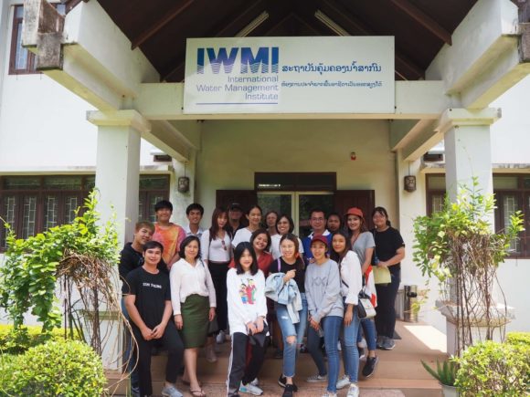 Students from the Thammasat University visit IWMI office in Laos